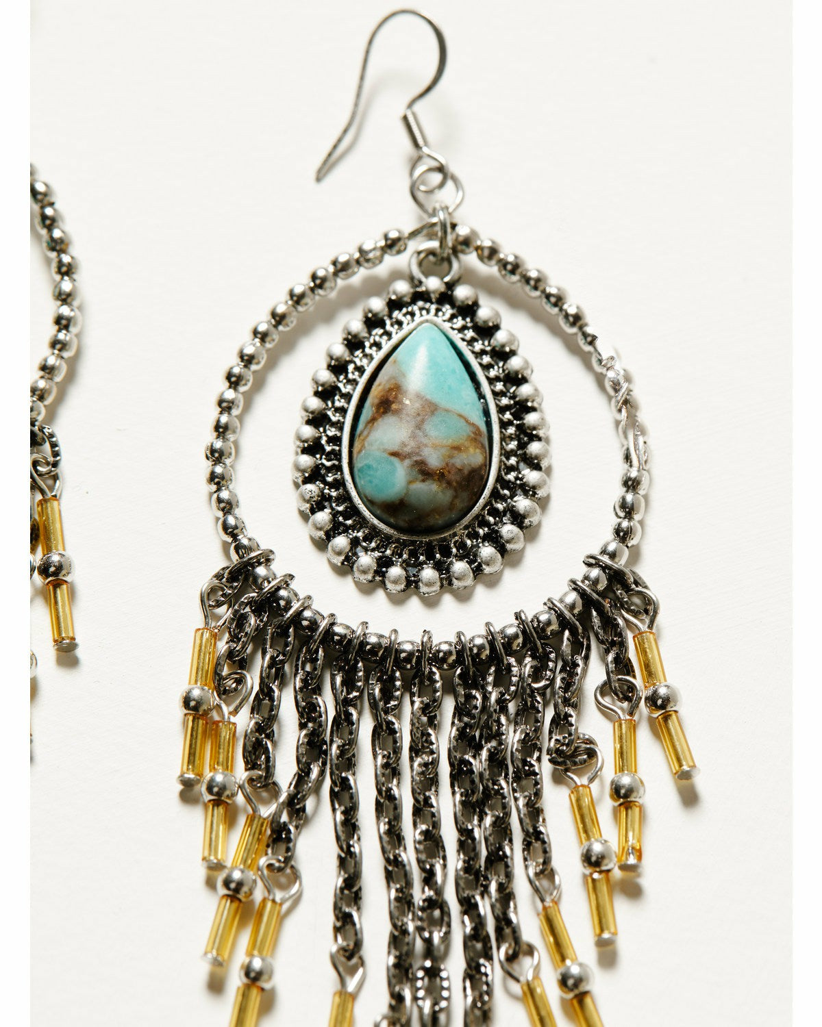 Idyllwind Luna Turquoise Chandelier Fringe Earrings