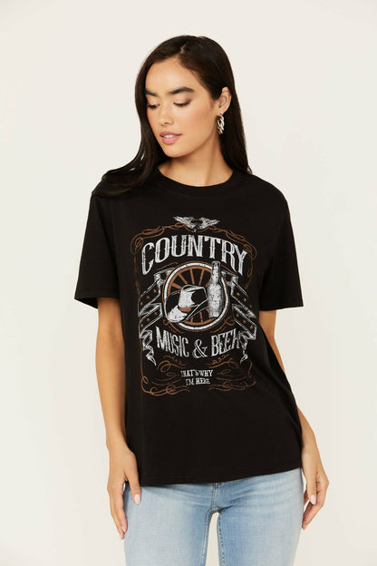 Idyllwind Helen Country Music and Beer Short Sleeve Graphic Tee