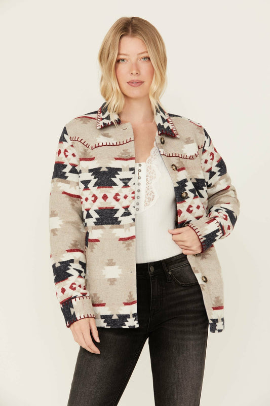 Idyllwind Esterbrook Southwestern Print Blanket Shacket