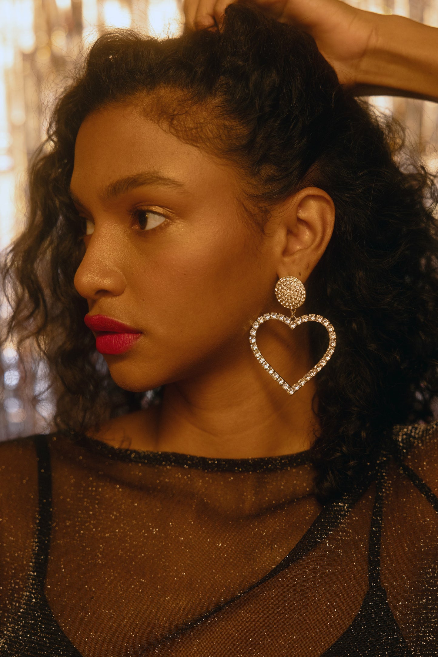 Idyllwind Jeanette Heart Rhinestone Earrings