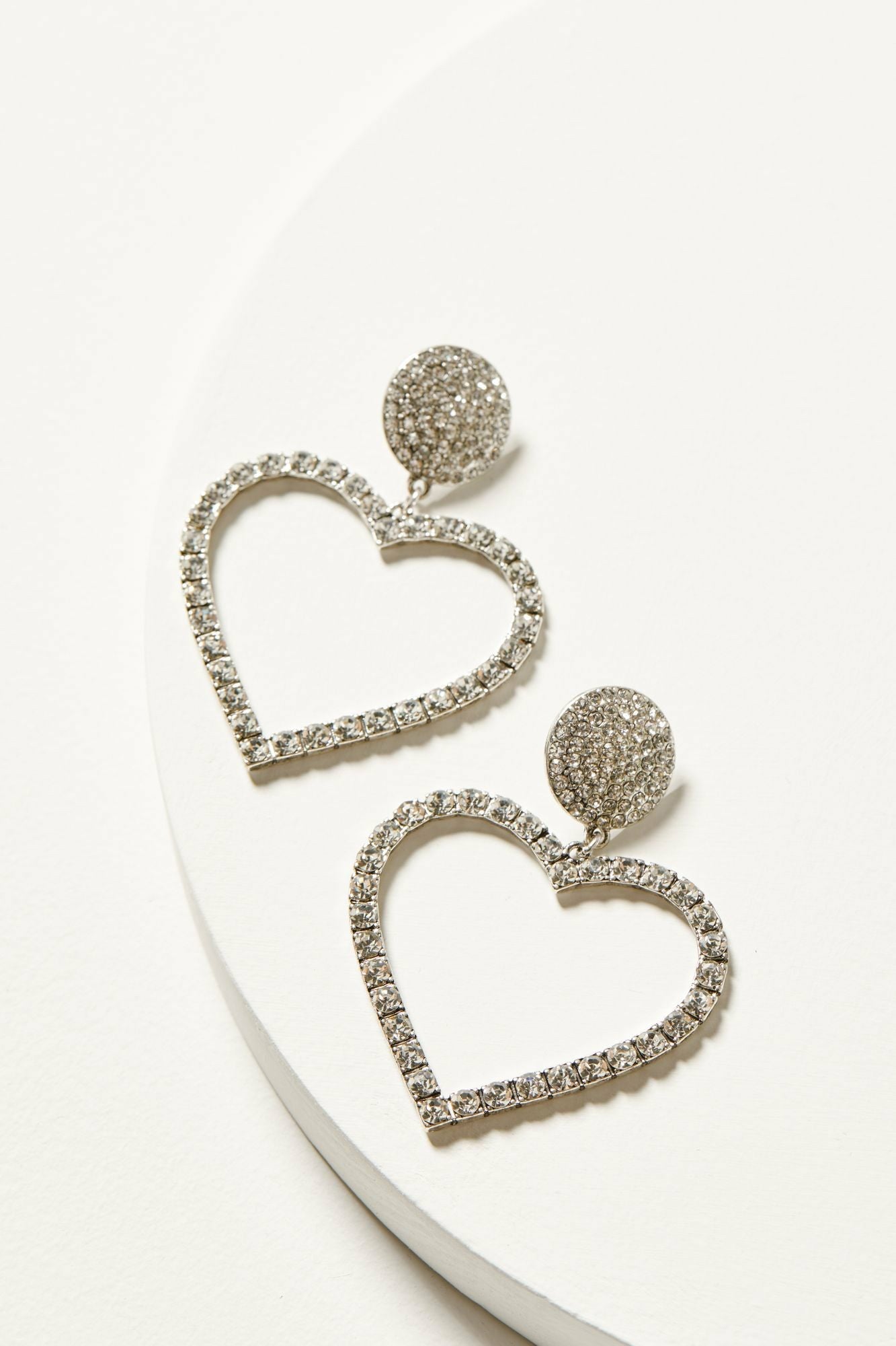 Idyllwind Jeanette Heart Rhinestone Earrings