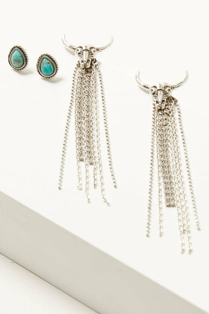 Idyllwind Hartley Antique Silver Earring Set - 2 Piece