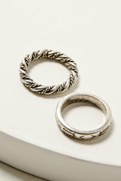 Idyllwind Clarion Antique Silver Ring Set - 5 Piece