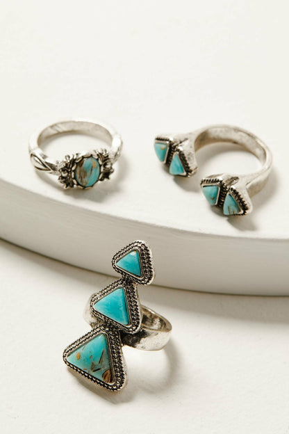 Idyllwind Clarion Antique Silver Ring Set - 5 Piece