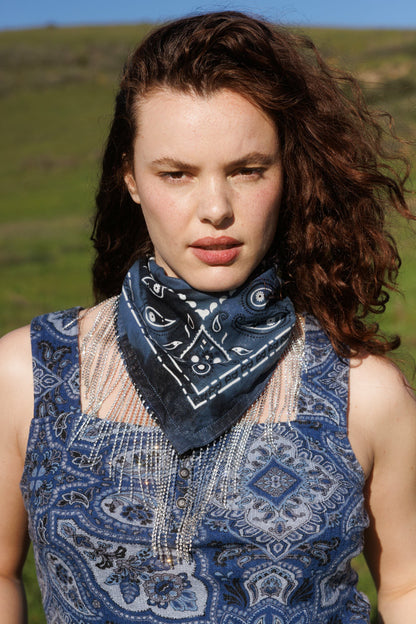 Idyllwind Bluebell Fringe Bandana Necklace