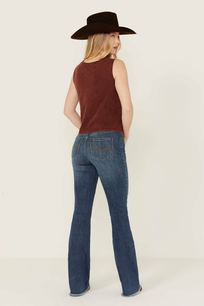 Idyllwind Dark Wash Outlaw Super High Rise Bootcut Stretch Denim Jeans