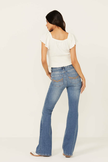 Idyllwind Alto Vista Medium Wash Mid Rise Bootcut Stretch Denim Jeans