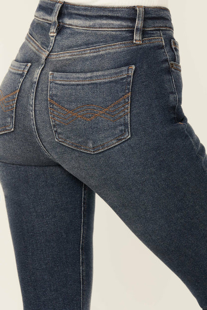 Idyllwind Cannery Dark Wash Gypsy High Rise Flare Super Stretch Denim Jeans