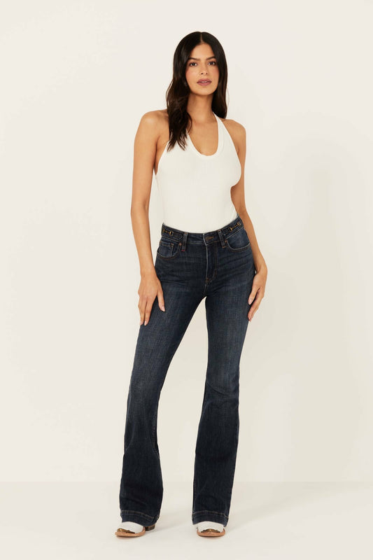 Idyllwind Hermosa Dark Wash High Rise Bootcut Horsebit Comfort Stretch Denim Jeans