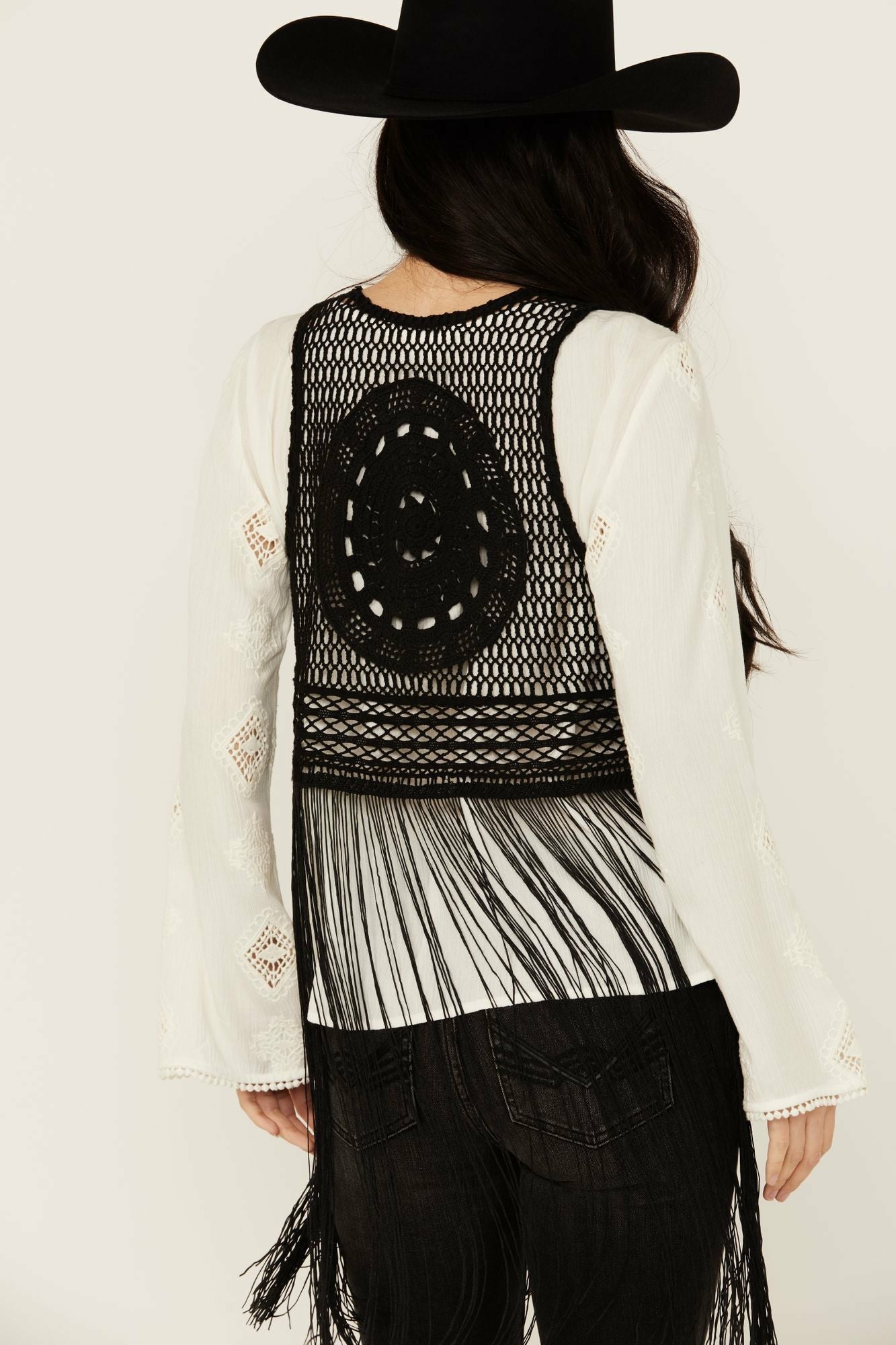 Idyllwind Hawls Crochet Fringe Vest