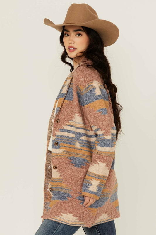 Idyllwind Crosswind Southwestern Print Cardigan